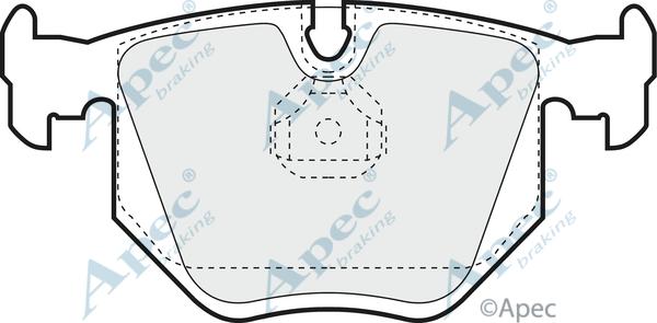 APEC PAD820 - Kit de plaquettes de frein, frein à disque cwaw.fr