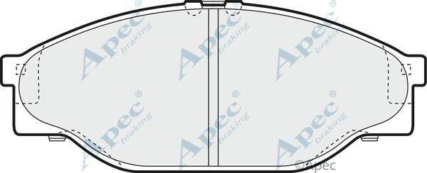 APEC PAD821 - Kit de plaquettes de frein, frein à disque cwaw.fr