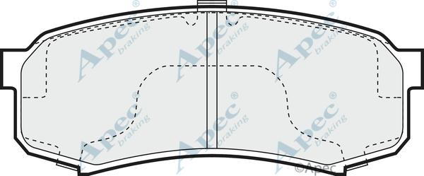 APEC PAD822 - Kit de plaquettes de frein, frein à disque cwaw.fr