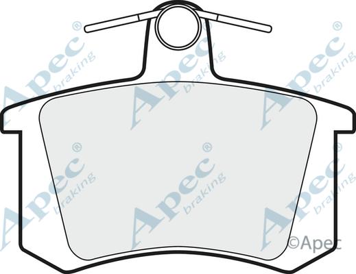 APEC PAD827 - Kit de plaquettes de frein, frein à disque cwaw.fr