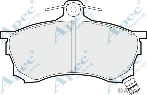 APEC PAD879 - Kit de plaquettes de frein, frein à disque cwaw.fr