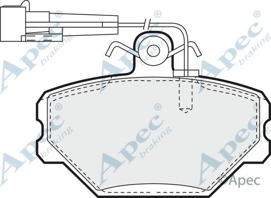 APEC PAD874 - Kit de plaquettes de frein, frein à disque cwaw.fr