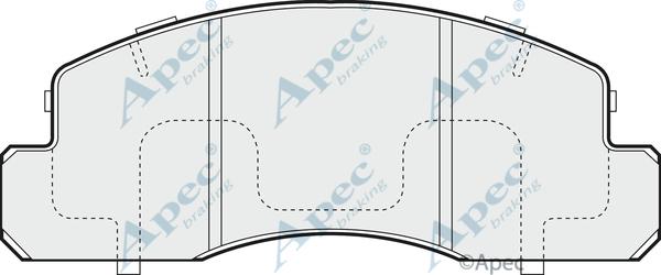 APEC PAD870 - Kit de plaquettes de frein, frein à disque cwaw.fr