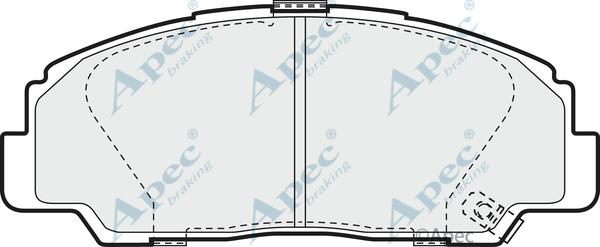 APEC PAD873 - Kit de plaquettes de frein, frein à disque cwaw.fr