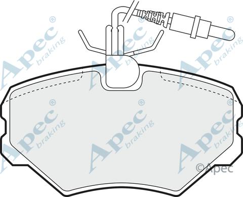 APEC PAD872 - Kit de plaquettes de frein, frein à disque cwaw.fr