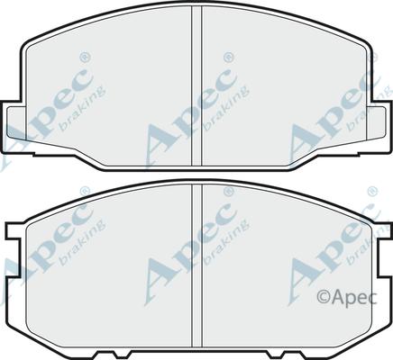 APEC PAD395 - Kit de plaquettes de frein, frein à disque cwaw.fr