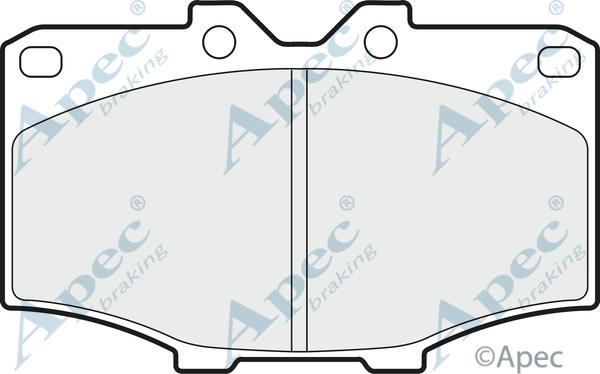 APEC PAD398 - Kit de plaquettes de frein, frein à disque cwaw.fr