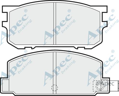 APEC PAD349 - Kit de plaquettes de frein, frein à disque cwaw.fr