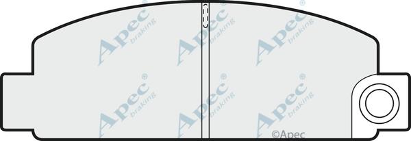 APEC PAD346 - Kit de plaquettes de frein, frein à disque cwaw.fr