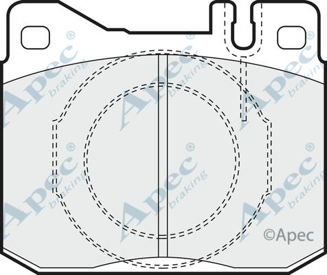 APEC PAD340 - Kit de plaquettes de frein, frein à disque cwaw.fr