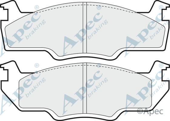 APEC PAD354 - Kit de plaquettes de frein, frein à disque cwaw.fr