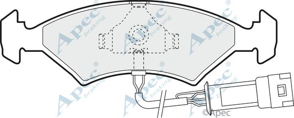 APEC PAD356 - Kit de plaquettes de frein, frein à disque cwaw.fr