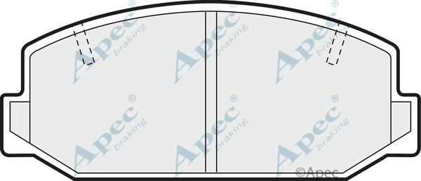 APEC PAD350 - Kit de plaquettes de frein, frein à disque cwaw.fr