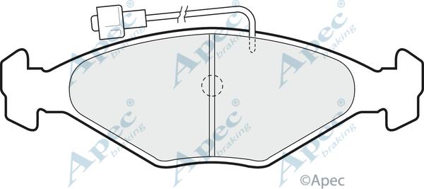 APEC PAD358 - Kit de plaquettes de frein, frein à disque cwaw.fr