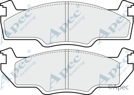 APEC PAD353 - Kit de plaquettes de frein, frein à disque cwaw.fr