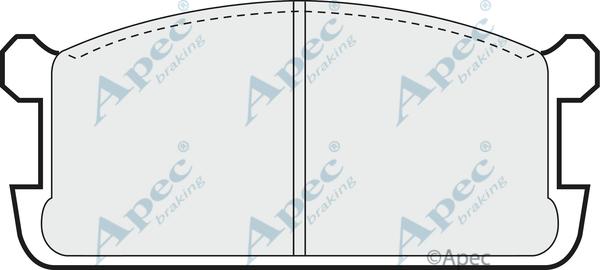 APEC PAD366 - Kit de plaquettes de frein, frein à disque cwaw.fr