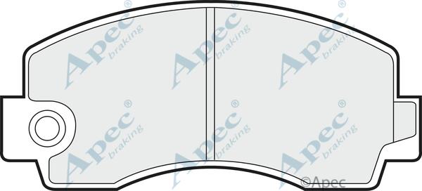 APEC PAD361 - Kit de plaquettes de frein, frein à disque cwaw.fr