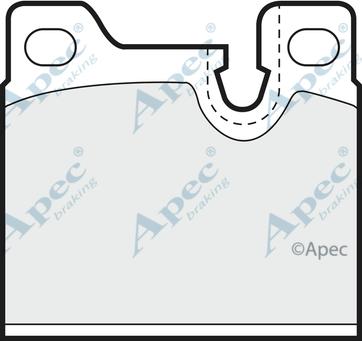 APEC PAD304 - Kit de plaquettes de frein, frein à disque cwaw.fr