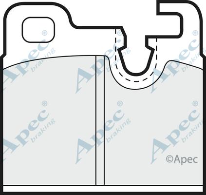 APEC PAD305 - Kit de plaquettes de frein, frein à disque cwaw.fr