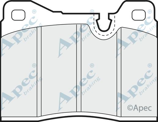 APEC PAD303 - Kit de plaquettes de frein, frein à disque cwaw.fr