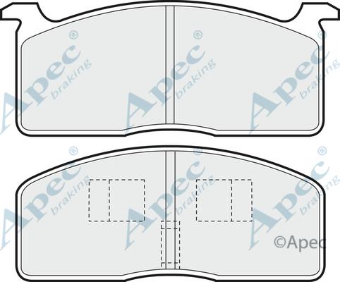 APEC PAD310 - Kit de plaquettes de frein, frein à disque cwaw.fr