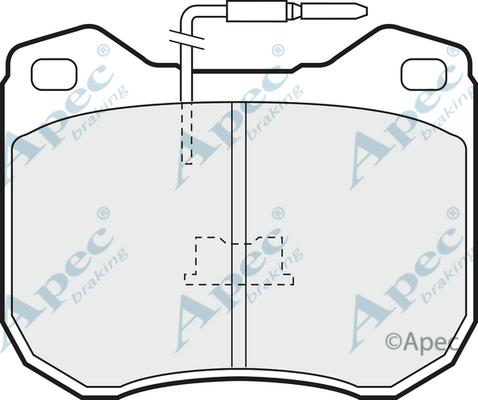 APEC PAD317 - Kit de plaquettes de frein, frein à disque cwaw.fr