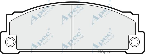 APEC PAD380 - Kit de plaquettes de frein, frein à disque cwaw.fr