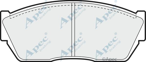 APEC PAD388 - Kit de plaquettes de frein, frein à disque cwaw.fr