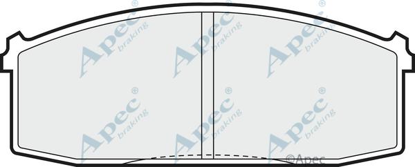 APEC PAD331 - Kit de plaquettes de frein, frein à disque cwaw.fr