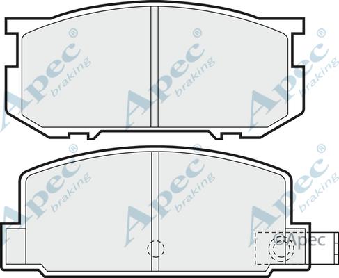 APEC PAD332 - Kit de plaquettes de frein, frein à disque cwaw.fr