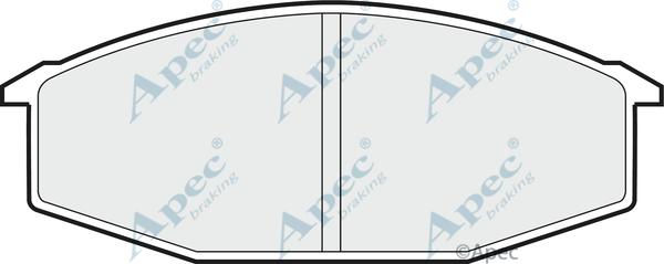 APEC PAD329 - Kit de plaquettes de frein, frein à disque cwaw.fr