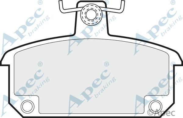 APEC PAD325 - Kit de plaquettes de frein, frein à disque cwaw.fr