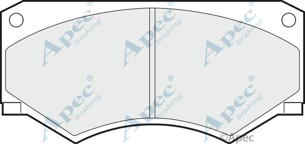 APEC PAD322 - Kit de plaquettes de frein, frein à disque cwaw.fr