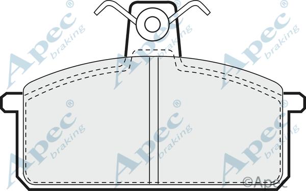 APEC PAD373 - Kit de plaquettes de frein, frein à disque cwaw.fr