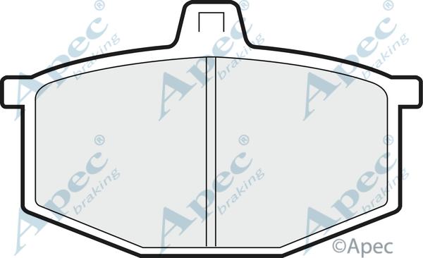 APEC PAD291 - Kit de plaquettes de frein, frein à disque cwaw.fr