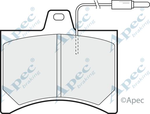 APEC PAD298 - Kit de plaquettes de frein, frein à disque cwaw.fr