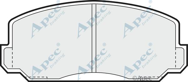 APEC PAD293 - Kit de plaquettes de frein, frein à disque cwaw.fr