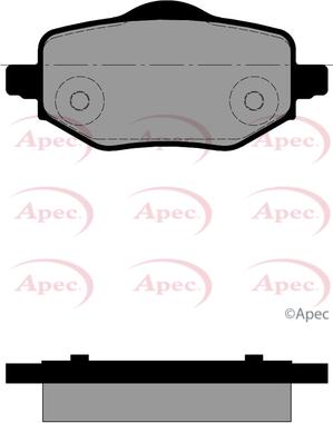 APEC PAD2498 - Kit de plaquettes de frein, frein à disque cwaw.fr