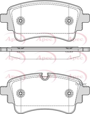 APEC PAD2406 - Kit de plaquettes de frein, frein à disque cwaw.fr