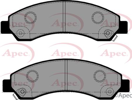 APEC PAD2476 - Kit de plaquettes de frein, frein à disque cwaw.fr