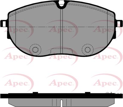 APEC PAD2543 - Kit de plaquettes de frein, frein à disque cwaw.fr