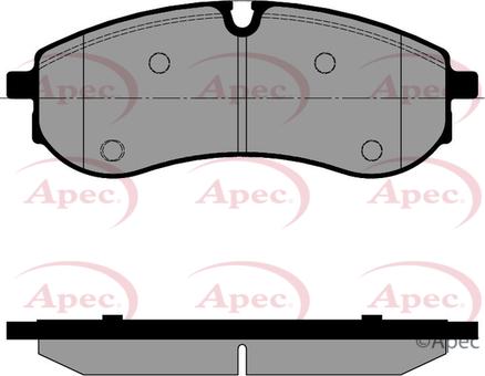 APEC PAD2586 - Kit de plaquettes de frein, frein à disque cwaw.fr