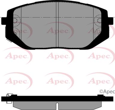 APEC PAD2532 - Kit de plaquettes de frein, frein à disque cwaw.fr