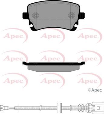 APEC PAD2527 - Kit de plaquettes de frein, frein à disque cwaw.fr