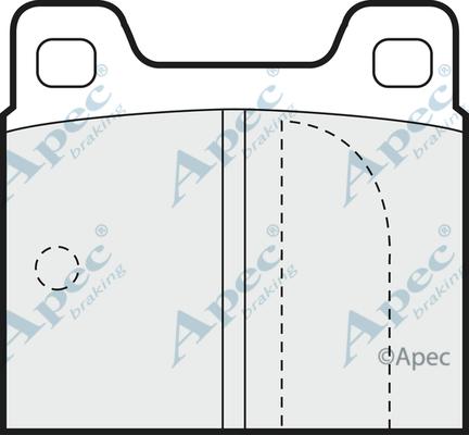 APEC PAD264 - Kit de plaquettes de frein, frein à disque cwaw.fr