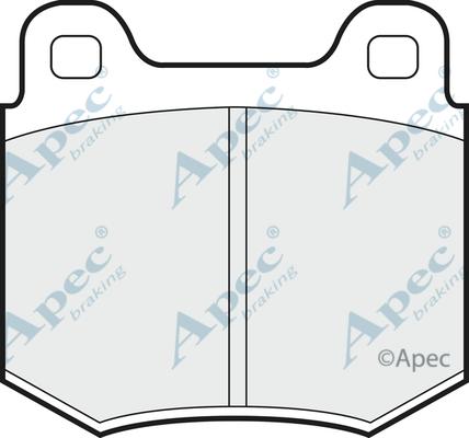 APEC PAD260 - Kit de plaquettes de frein, frein à disque cwaw.fr