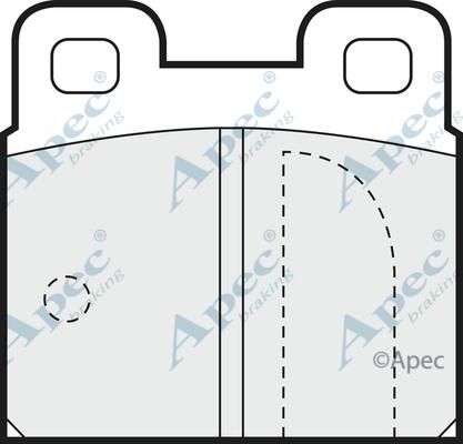 APEC PAD263 - Kit de plaquettes de frein, frein à disque cwaw.fr