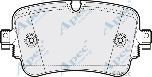 APEC PAD2094 - Kit de plaquettes de frein, frein à disque cwaw.fr