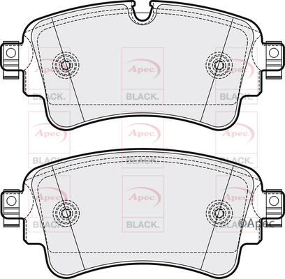 APEC PAD2095B - Kit de plaquettes de frein, frein à disque cwaw.fr