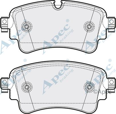 APEC PAD2095 - Kit de plaquettes de frein, frein à disque cwaw.fr